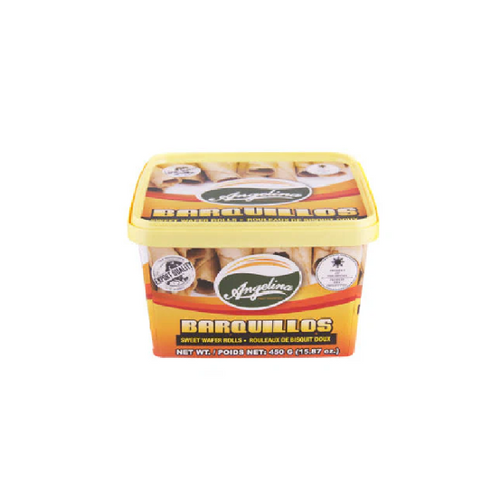 ANGELINA SWEET WAFER ROLL TUB BARQUILLOS 16 OZ