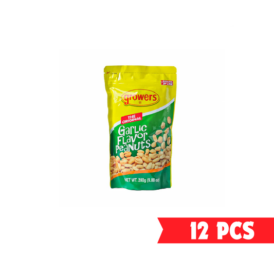 GROWERS PEANUT GARLIC 12 X 280 GM