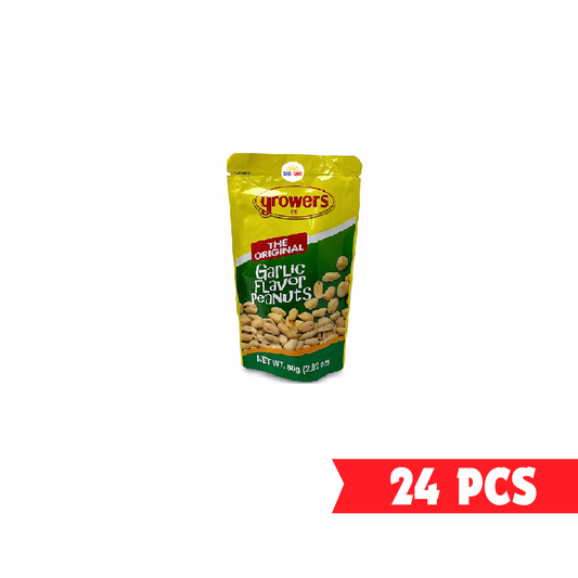 GROWERS PEANUT GARLIC 24 X 80 G