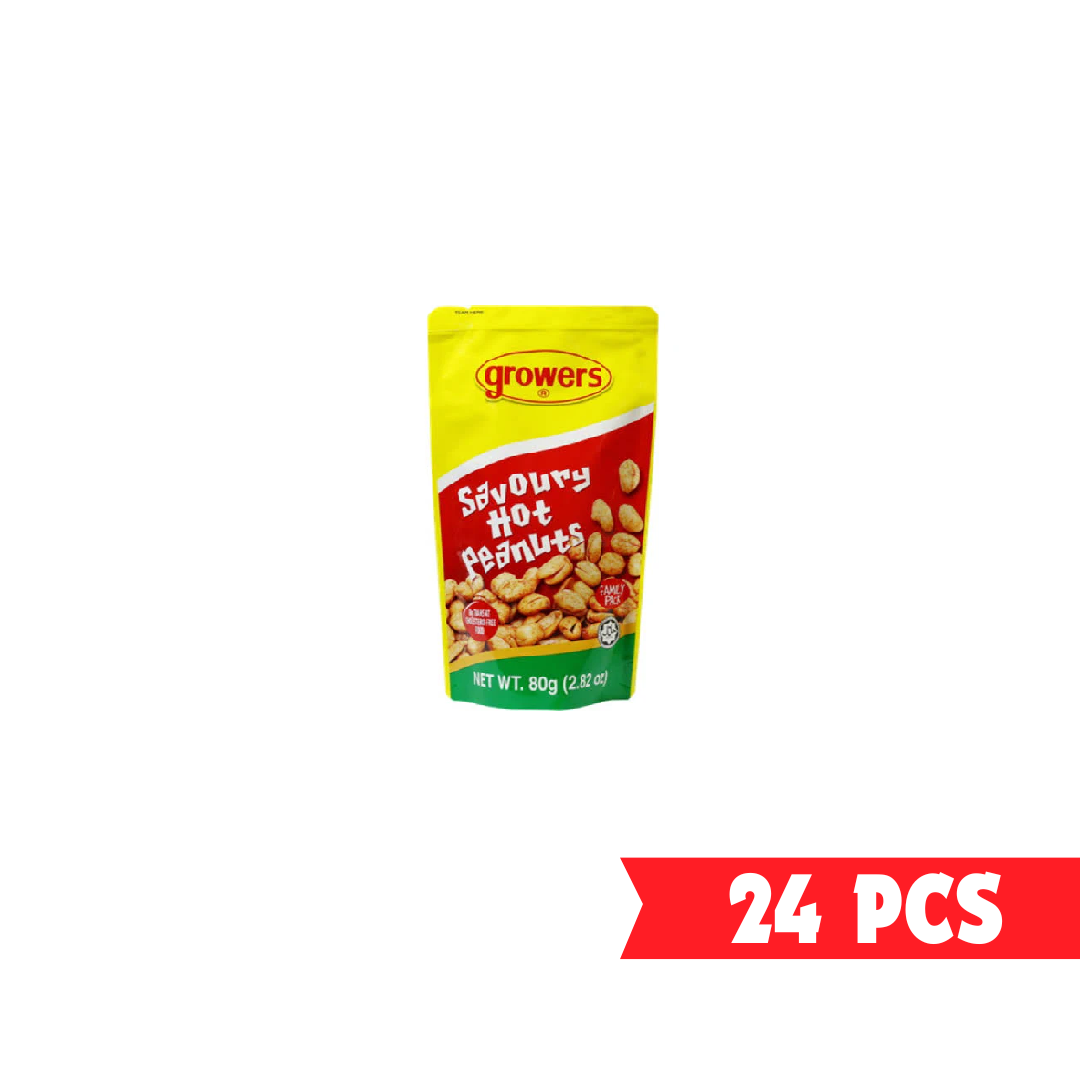 GROWERS SAVORY HOT-GARLIC 24 X 80 GM