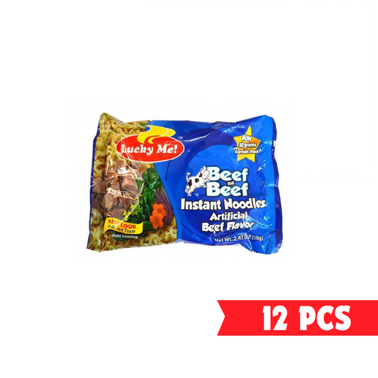 LUCKY ME BEEF NA BEEF NOODLES (6-PACK) 55 GM